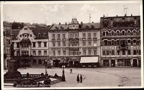 Ak Sebnitz Sächsische Schweiz, Marktplatz