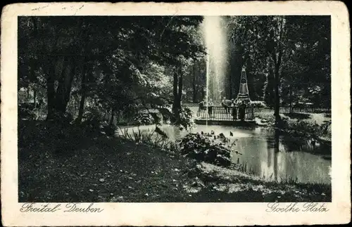 Ak Deuben Freital in Sachsen, Goetheplatz
