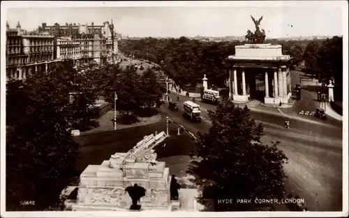 Ak London City England, Hyde Park Corner