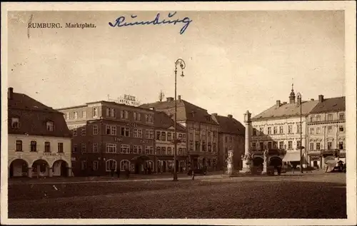 Ak Rumburk Rumburg Region Aussig, Marktplatz