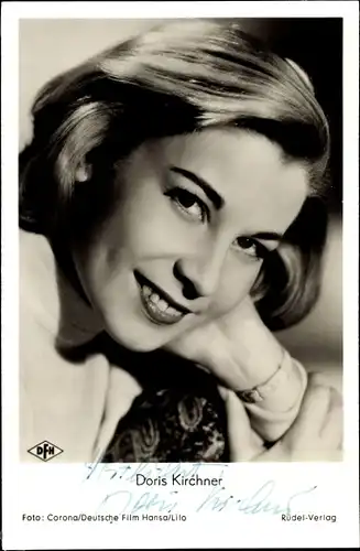 Ak Schauspielerin Doris Kirchner, Portrait, Autogramm