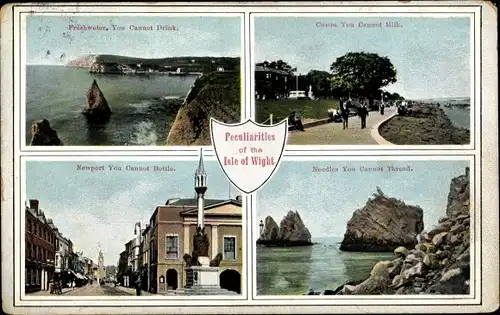 Ak Isle of Wight South East England, Freshwater, Newport, Needles, Cowes