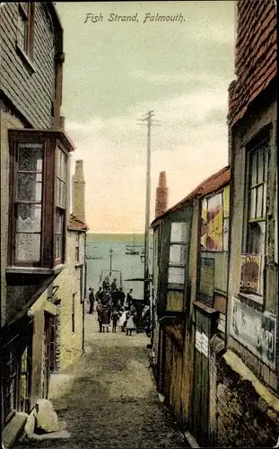 Ak Falmouth Cornwall England, Fish Strand
