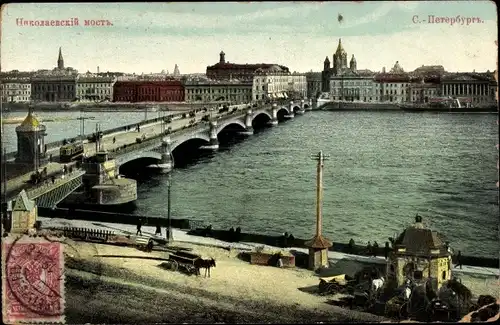 Ak Sankt Petersburg Russland, Pont Nicolas