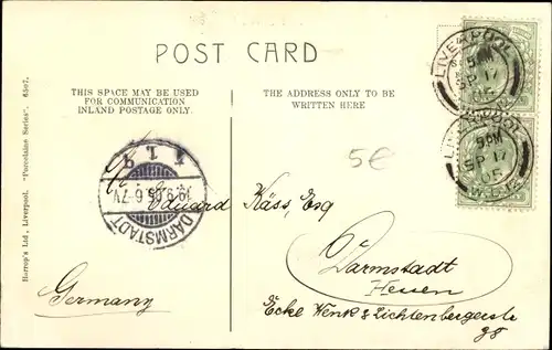 Ak Liverpool Merseyside England, Date Street