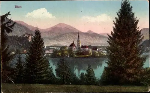 Ak Bled Veldes Slowenien, Blejski Otok, Insel