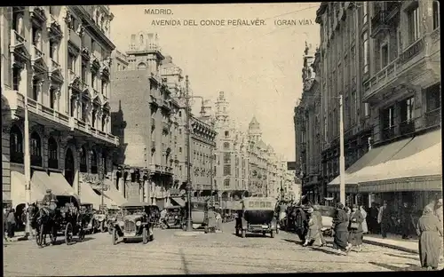 Ak Madrid Spanien, Avenida del conde Penalver