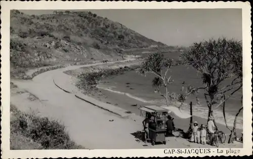 Ak Cap Saint Jacques Montreal Québec Kanada, Strand, Verkaufswagen