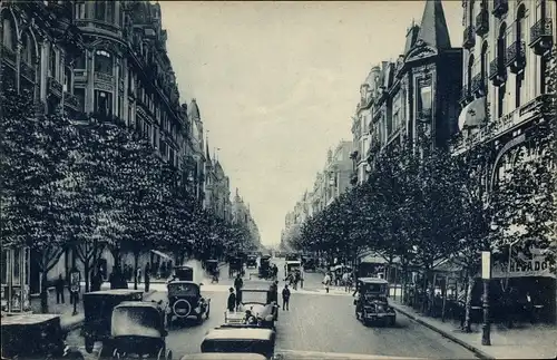 Ak Buenos Aires Argentinien, Una vista de la Avenida de Mayo