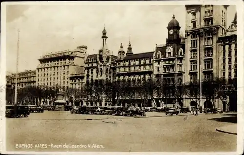 Ak Buenos Aires Argentinien, Avenida Leandro N. Alem