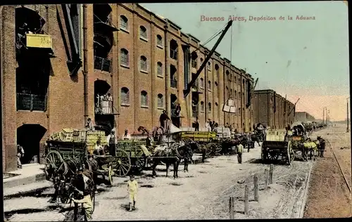 Ak Buenos Aires Argentinien, Depositos de la Aduana
