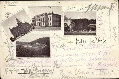 Ak Vejle Jutland Dänemark, Detailansichten