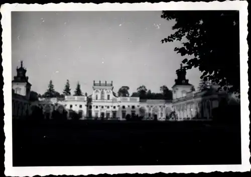 Foto Warszawa Warschau Polen, Schloss im Pilsudski Park