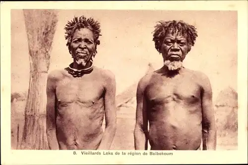 Ak Volkstypen Baibokoum Tschad, Vieillards