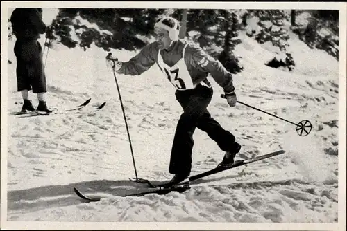 Sammelbild Olympia 1936, Skilangläufer Kalle Heikkinen