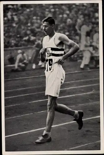 Sammelbild Olympia 1936, Geher Harold Whitlock