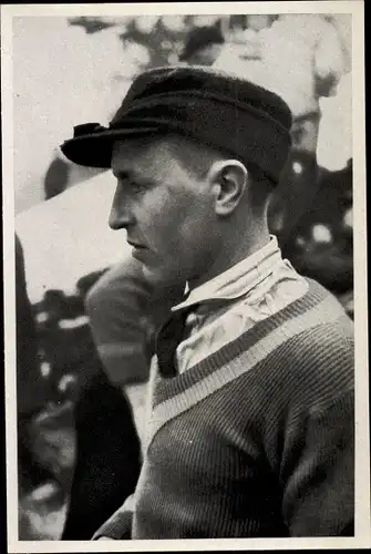 Sammelbild Olympia 1936, Schwedischer Skifahrer Sixten Emanuel Johansson