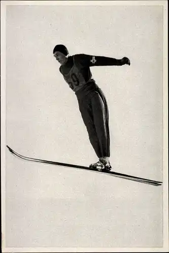 Sammelbild Olympia 1936, Norwegischer Skispringer Oddbjörn Hagen