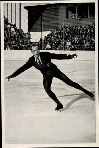 Sammelbild Olympia 1936, Eiskunstläufer Ernst Baier