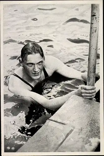 Sammelbild Olympia 1936, Deutscher Schwimmer Erwin Sietas