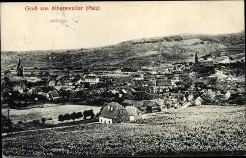 Ak Albersweiler in der Pfalz, Totalansicht