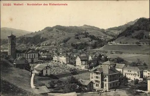 Ak Wattwil Kanton St. Gallen, Nordstation des Rickentunnels