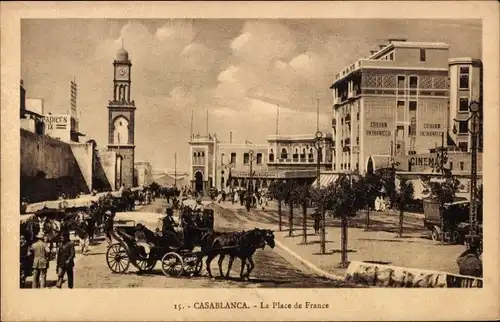 Ak Casablanca Marokko, La Place de France