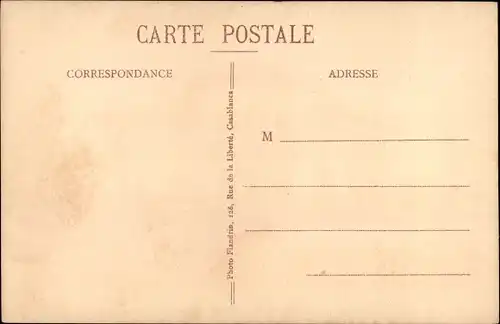 Ak Casablanca Marokko, L'Hôtel des Postes, Postamt