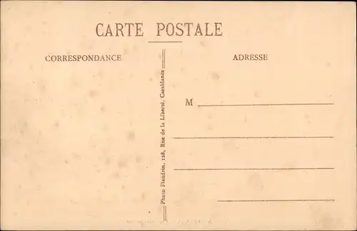 Ak Casablanca Marokko, Un Coin du Port