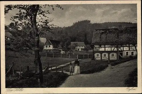 Ak Oybin in Sachsen, die Hölle