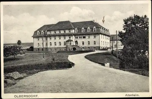 Ak Olbersdorf in Sachsen, Blick auf das Altenheim