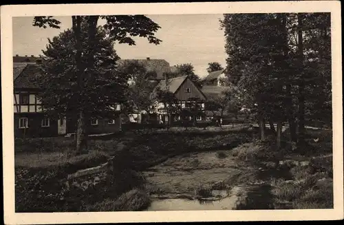 Ak Niederoderwitz Oderwitz in der Oberlausitz, Ortsansicht, Gewässer