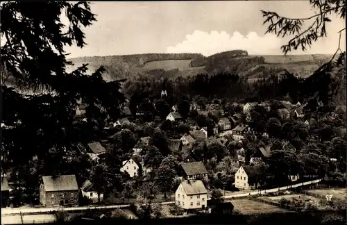 Ak Pockau im Erzgebirge Sachsen, Ortsansicht im Flöhatal