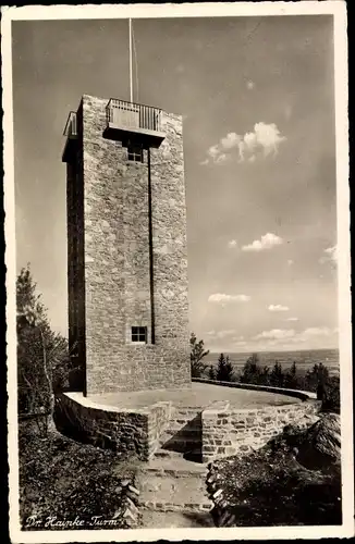 Ak Hainewalde Oberlausitz, Dr. Hainke Turm, Breiteberg