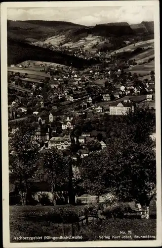 Ak Zwota Klingenthal im Vogtland Sachsen, Aschberggebiet, Panorama bis in die Tschechoslowakei