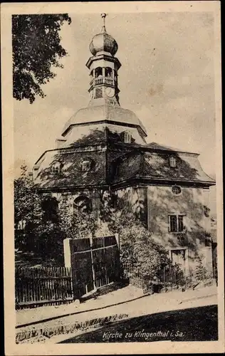 Ak Klingenthal im Vogtland Sachsen, Ansicht der Kirche