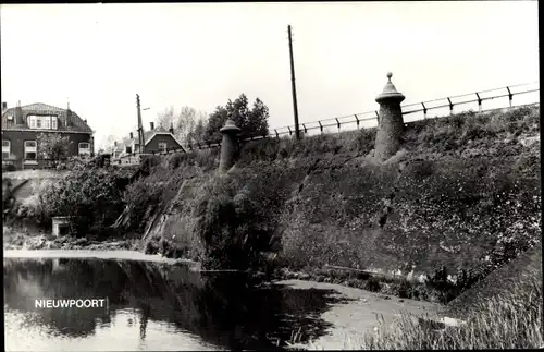 Ak Nieuport Nieuwpoort Molenlanden Südholland, Teilansicht