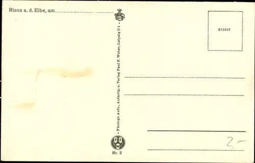 Ak Riesa an der Elbe Sachsen, Trinitatiskirche