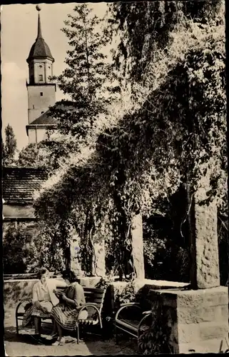 Ak Bischofswerda in Sachsen, Anlagen am Mühlteich