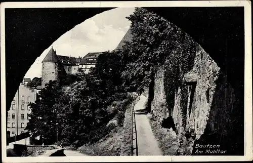 Ak Bautzen in der Oberlausitz, Am Mühltor