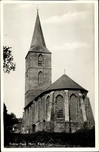 Ak Rolde Drenthe Niederlande, Ned. Herv. Kerk