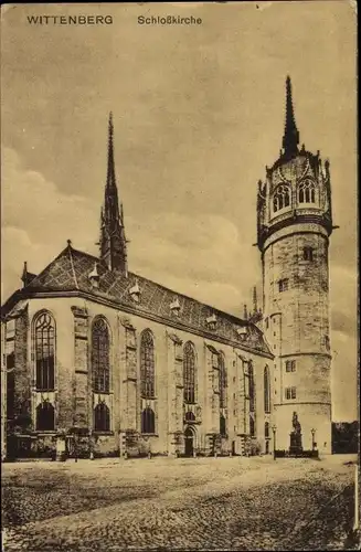 Ak Lutherstadt Wittenberg, Schlosskirche