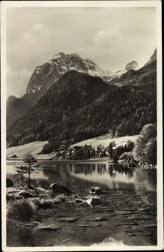 Ak Ramsau im Berchtesgadener Land Oberbayern, Hintersee, Mühlsturzhörner