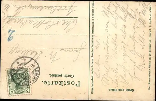 Ak Trechtingshausen am Rhein, Burg Rheinstein