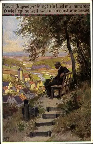 Lied Ak Hey, Paul, Volksliederkarte Nr. 69, Aus der Jugendzeit