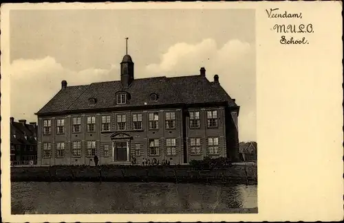 Ak Veendam Groningen Niederlande, M. U. L. O. School