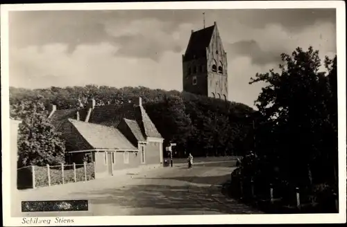 Ak Stiens Friesland Niederlande, Schilweg
