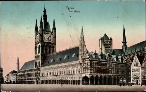 Ak Ypres Ypern Westflandern, Les Halles