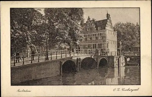 Ak Amsterdam Nordholland Niederlande, O. Z. Voorburgwal