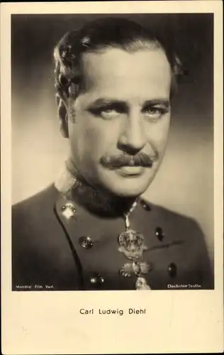 Ak Schauspieler Carl Ludwig Diehl, Portrait